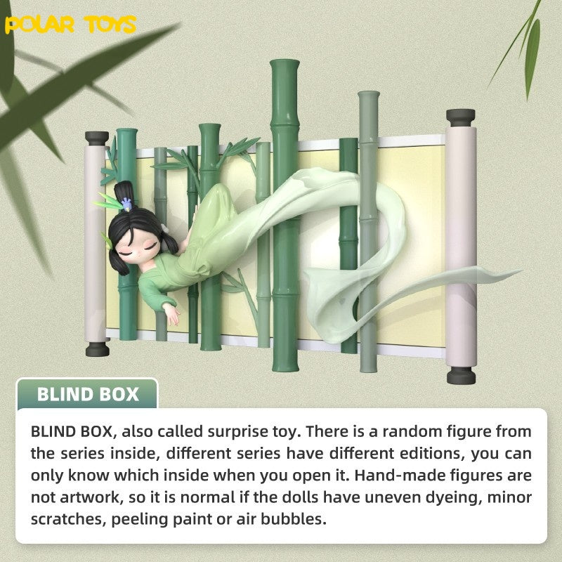 Sleep Chinese Scrolls Series Fridge Magnet Blind Box