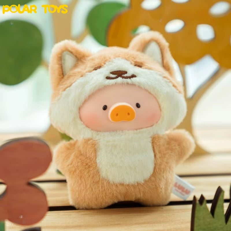 LuLu The Piggy Animal Party Puppet Show PVC Face Plush Keychain Blind Box