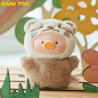 LuLu The Piggy Animal Party Puppet Show PVC Face Plush Keychain Blind Box