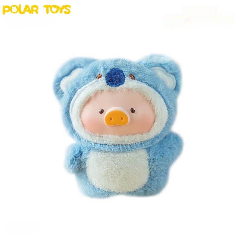 LuLu The Piggy Animal Party Puppet Show PVC Face Plush Keychain Blind Box