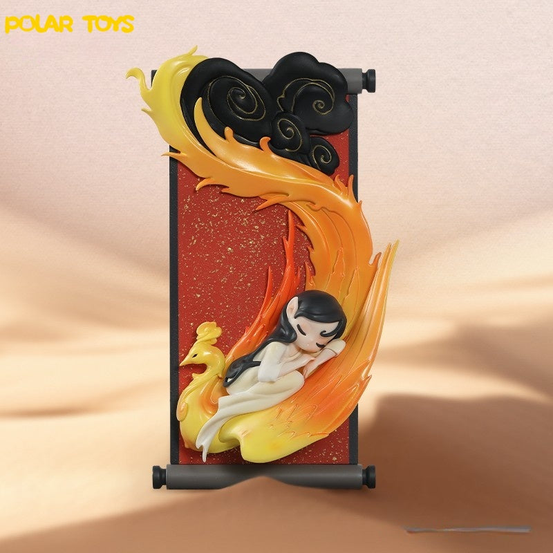 Sleep Chinese Scrolls Series Fridge Magnet Blind Box